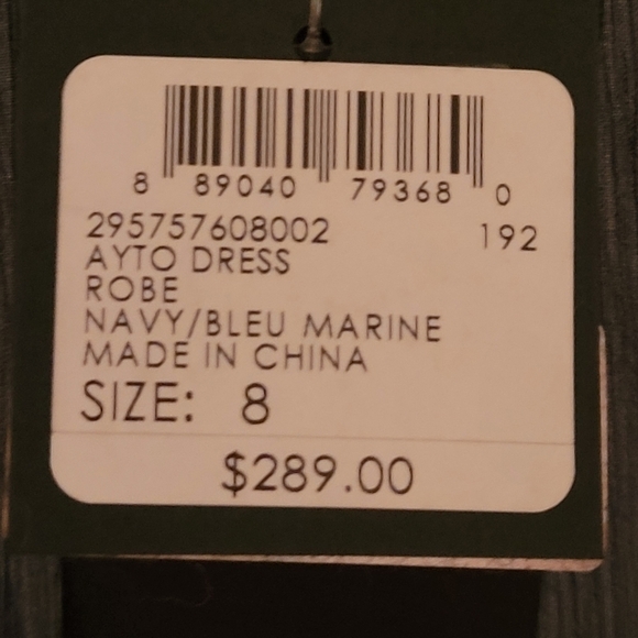 Club Monaco Ayto Dress, Navy Size 8 - Picture 13 of 16